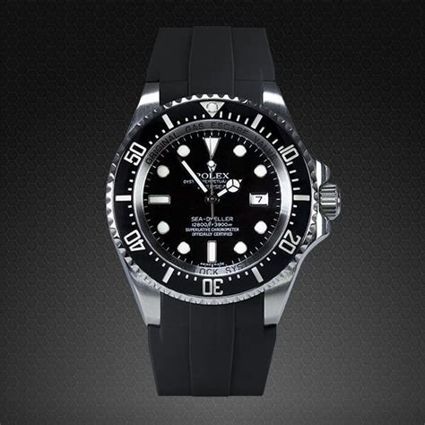 rolex deepsea kautschukband|rolex rubber watch bands.